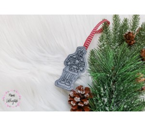 Stickserie ITH - Nussknacker Doodle Anhänger